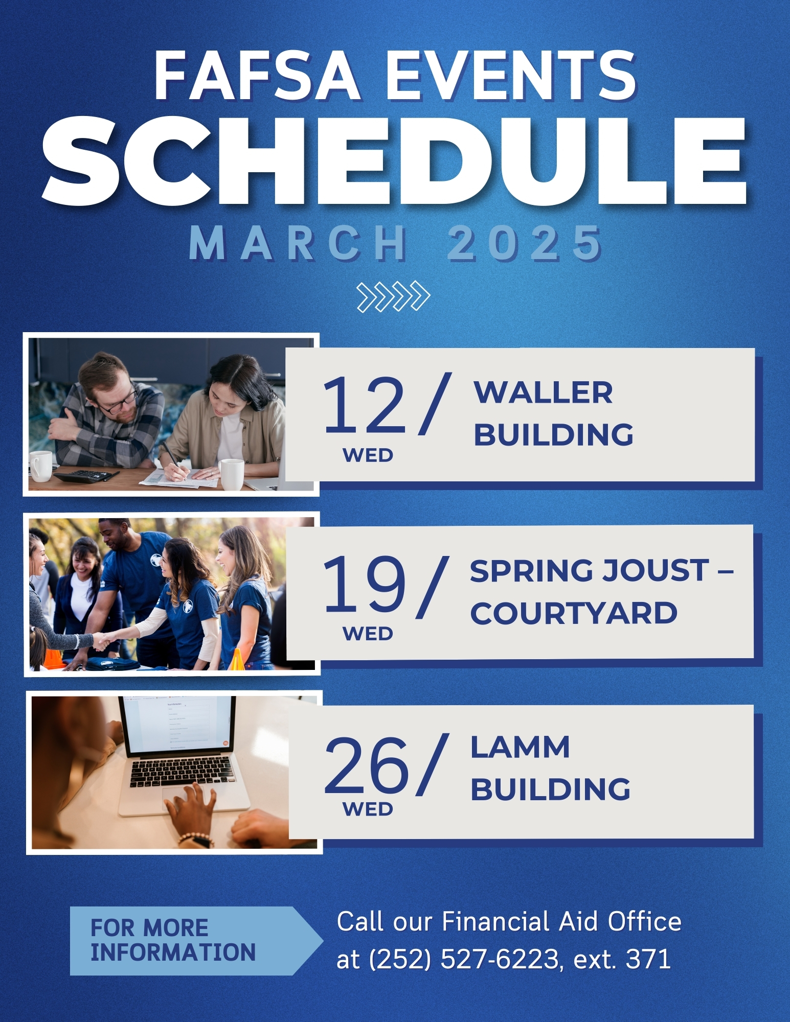 FAFSA Events Schedule