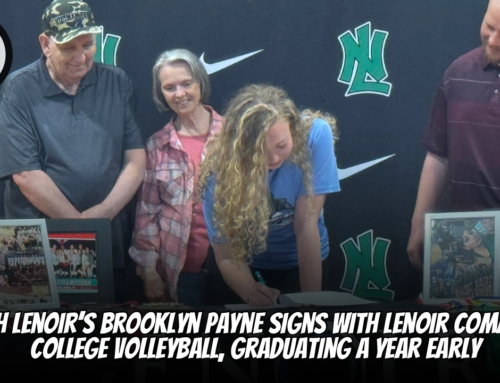 North Lenoir’s Brooklyn Payne Signs With Lenoir Community College Volleyball, Graduating a Year Early