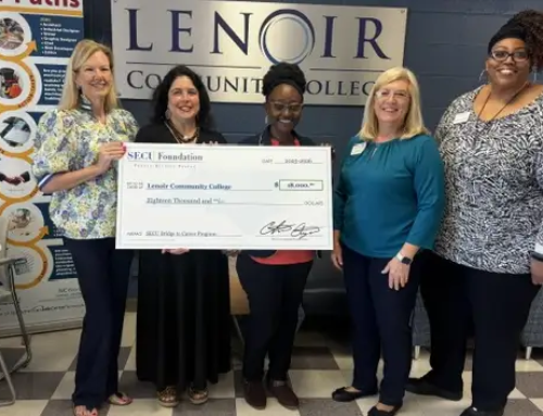 SECU Foundation Awards $18,000 Bridge to Career Scholarship Funding to LCC